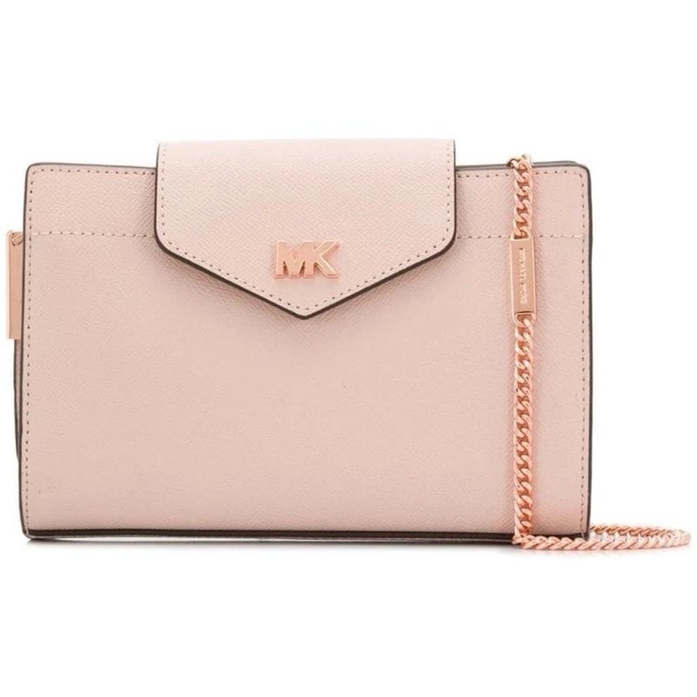 Rare Authentic Michael Kors Crossgrain Leather Crossbody Clutch
